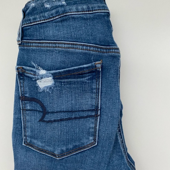 American Eagle High Rise Ripped Jeans